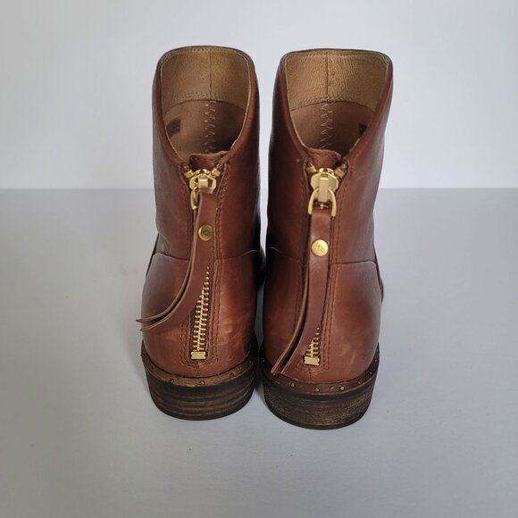 UGG Bruno Leather Ankle Booties With Back Zip. Size US 7/EU 38 - Picture 4 of 11